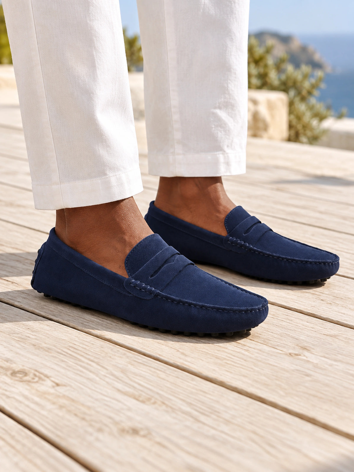 Mocassim Masculino Driver de Camurça Cortez