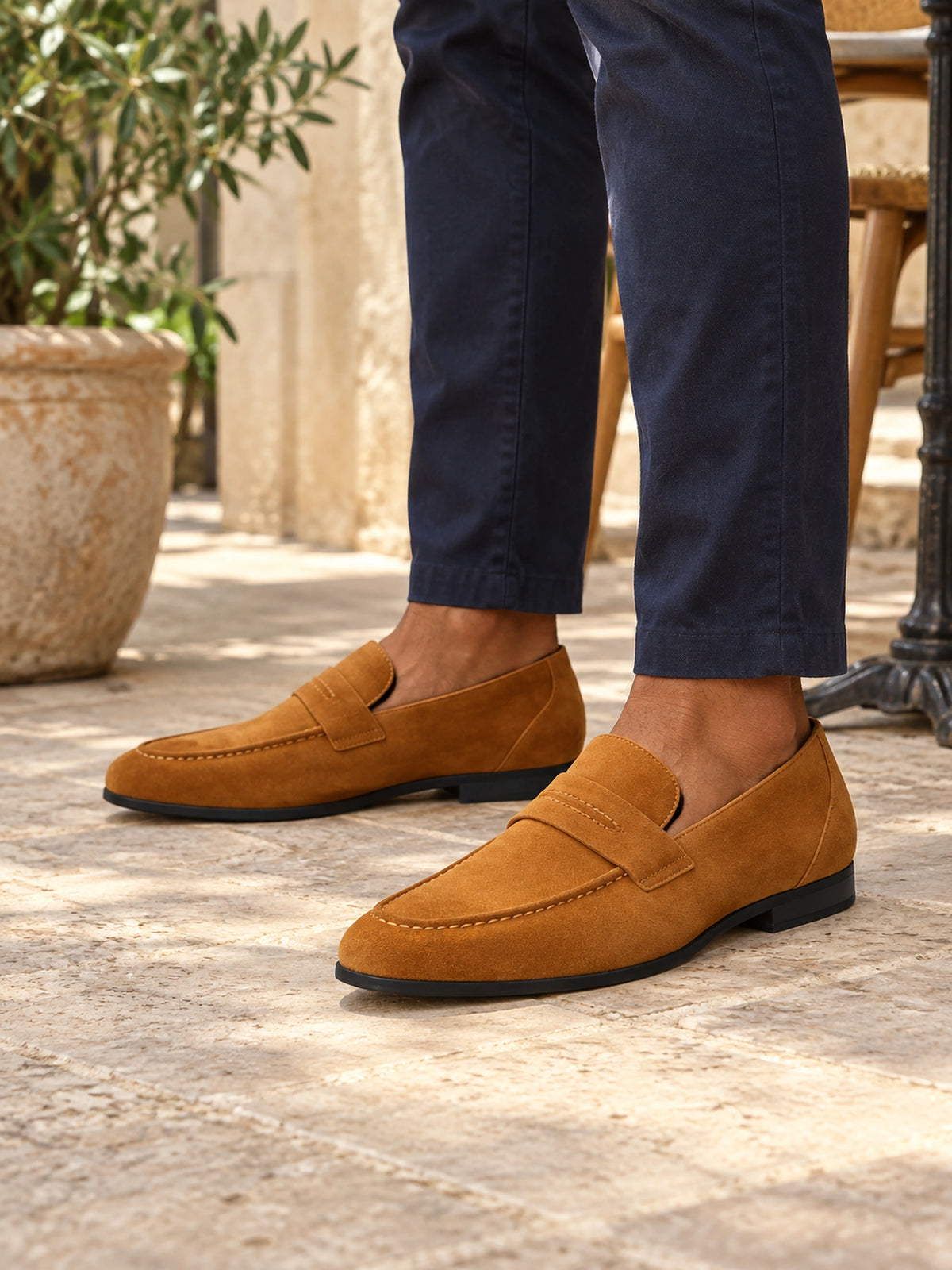 Mocassim Loafer Masculino de Camurça Piazzi