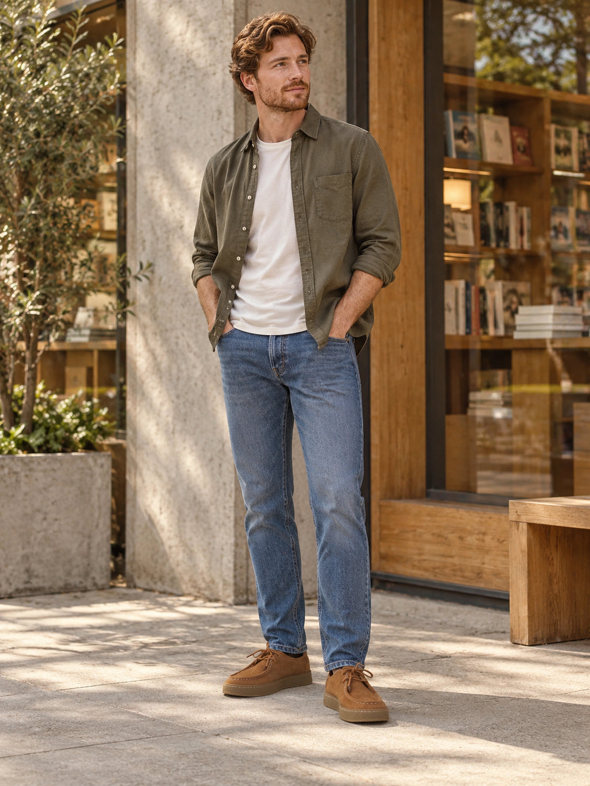 Sapato Masculino de Camurça Sola Alta Firenze