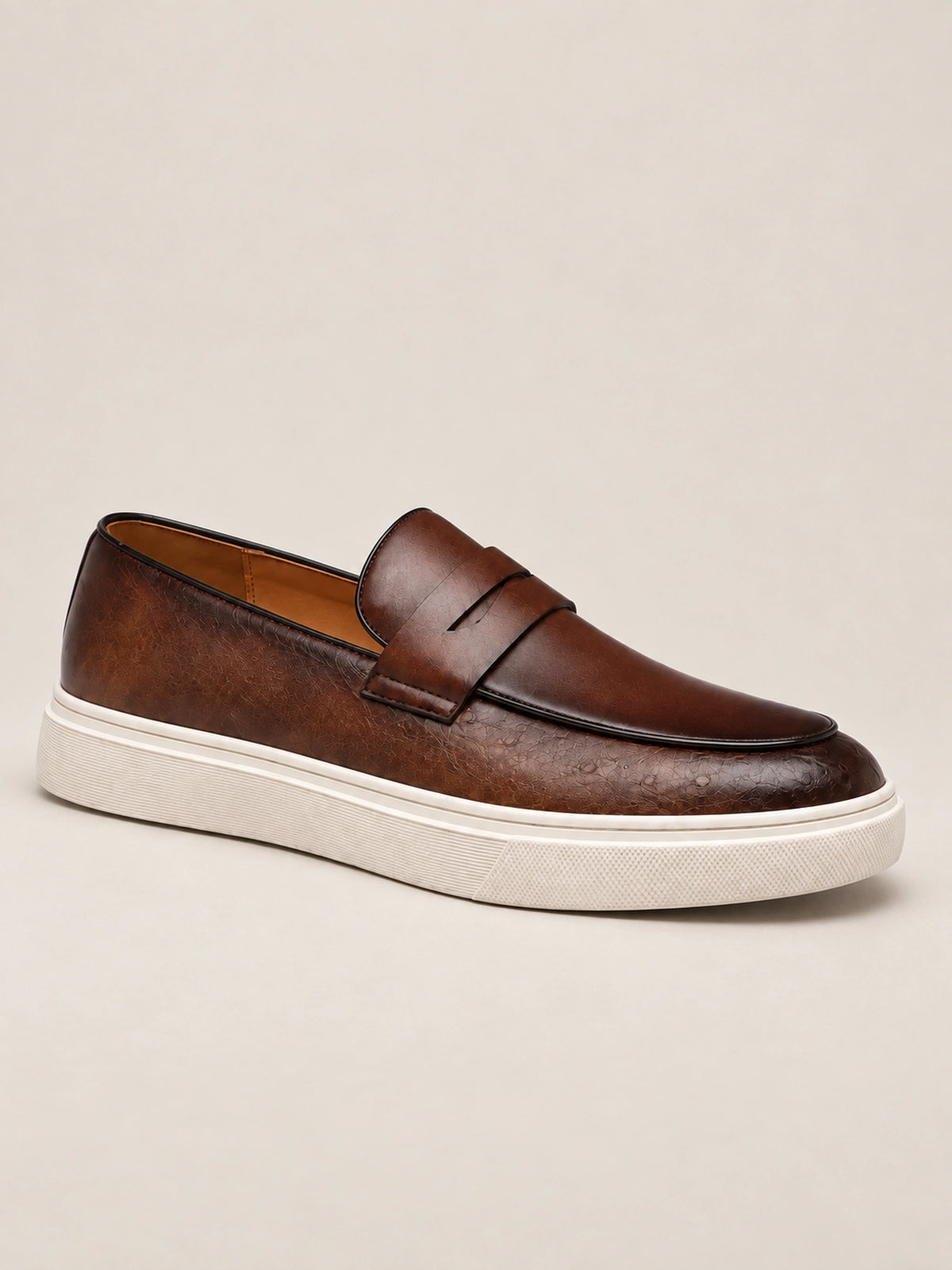 Mocassim Masculino de Couro Miliani