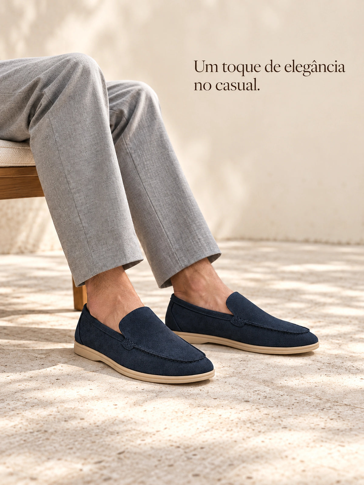 Mocassim Masculino Loafer de Camurça Old Money Siena