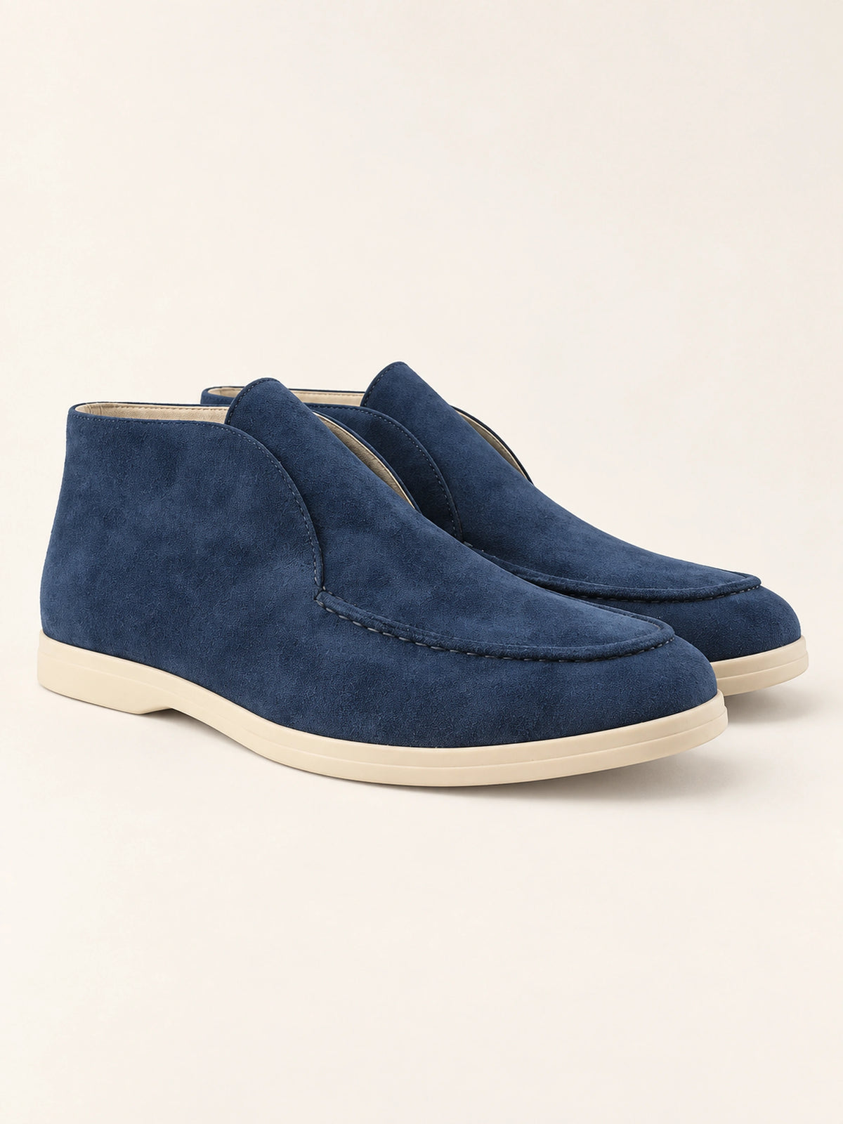 Mocassim Masculino de Camurça Cano Alto Lucca