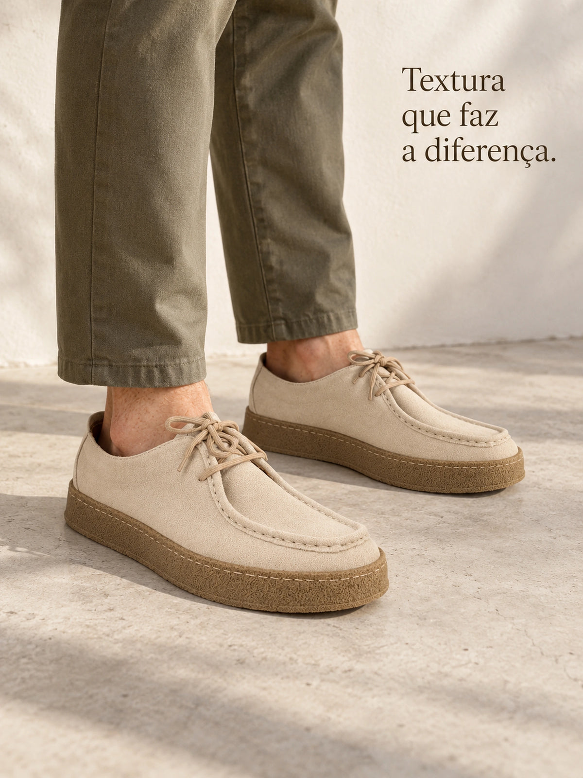 Sapato Masculino de Camurça Sola Alta Firenze