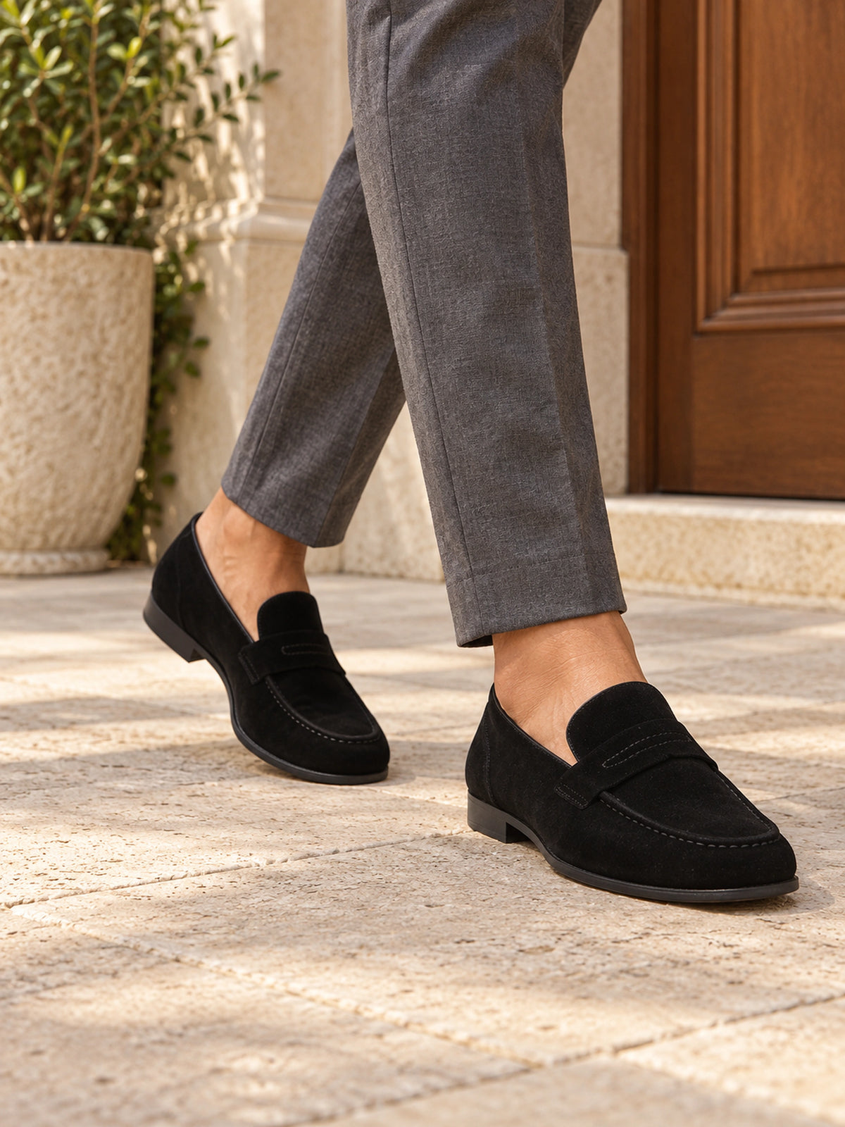 Mocassim Loafer Masculino de Camurça Piazzi