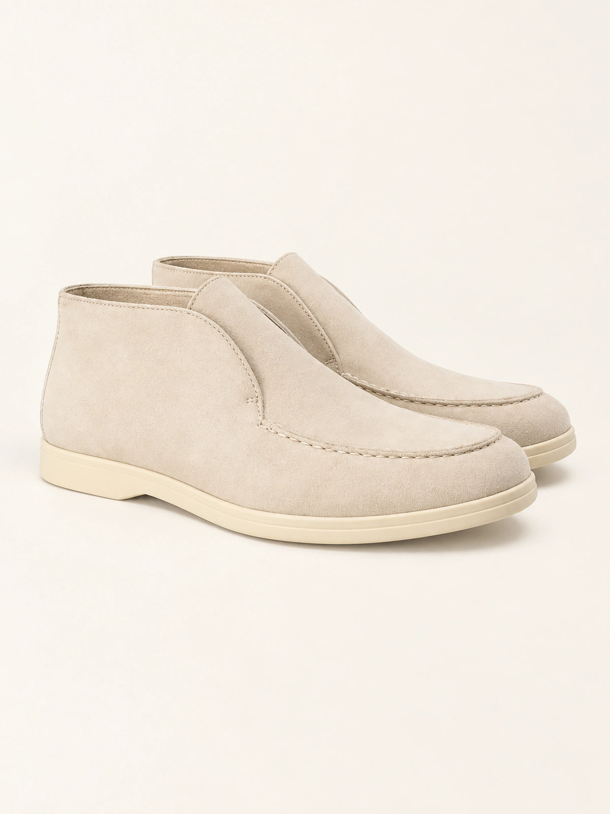 Mocassim Masculino de Camurça Cano Alto Lucca