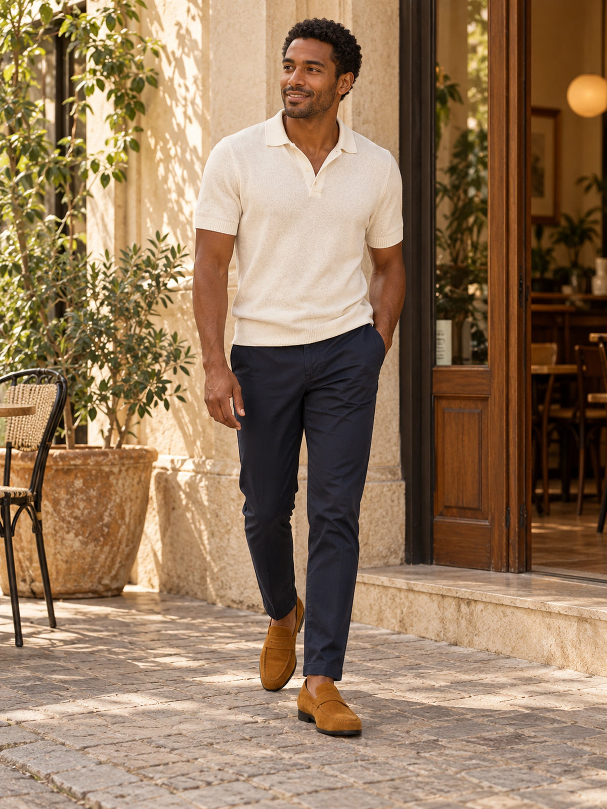 Mocassim Loafer Masculino de Camurça Piazzi