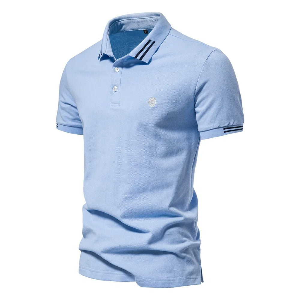 Camisa Polo Masculina 100% Algodão Piqué Casual Bergamo
