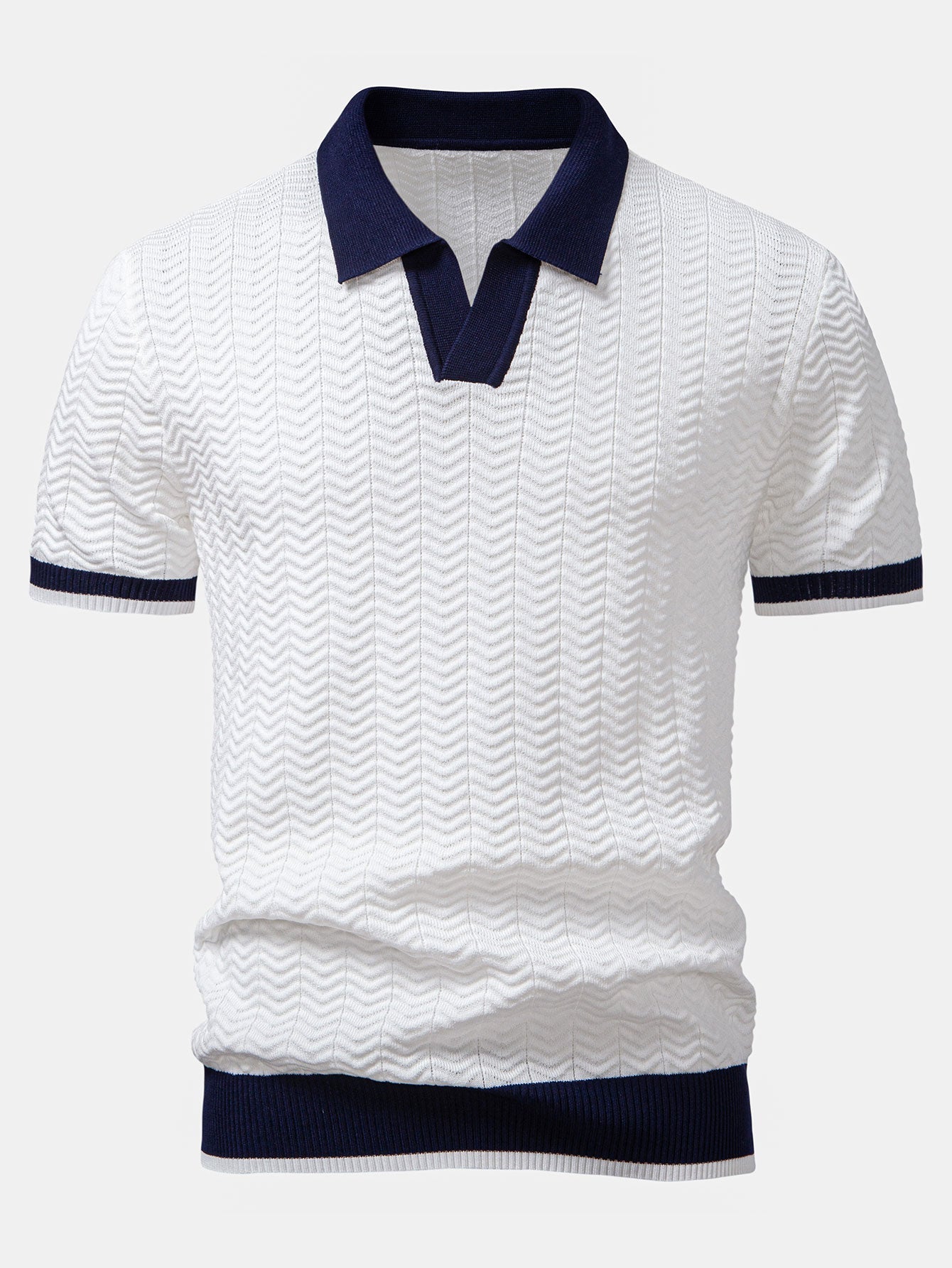 Camisa Polo Masculina 100% Algodão Colarinho Elegante Milão