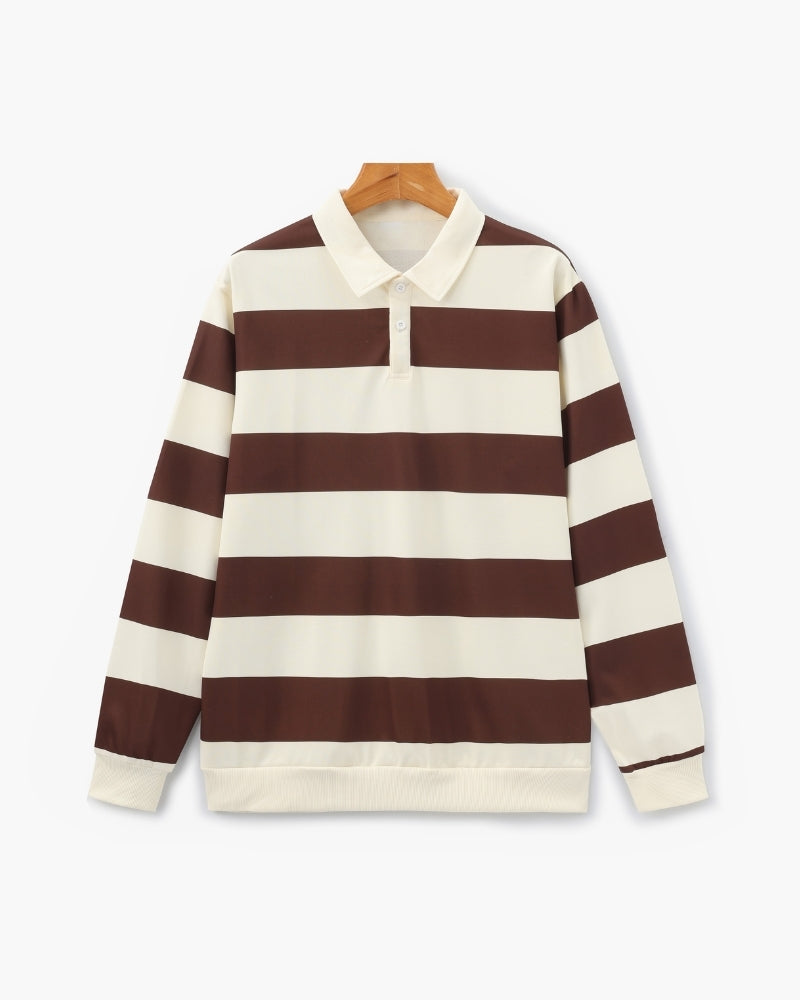 Camisa Polo Masculina Rugby Listrada Manga Longa Otranto - foto principal