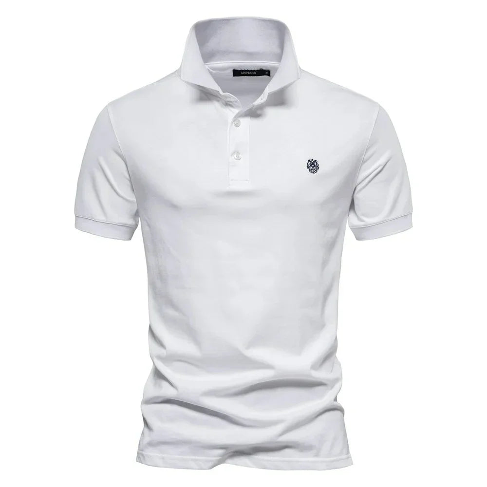 Camisa Polo Masculina 100% Algodão Bordado Siena