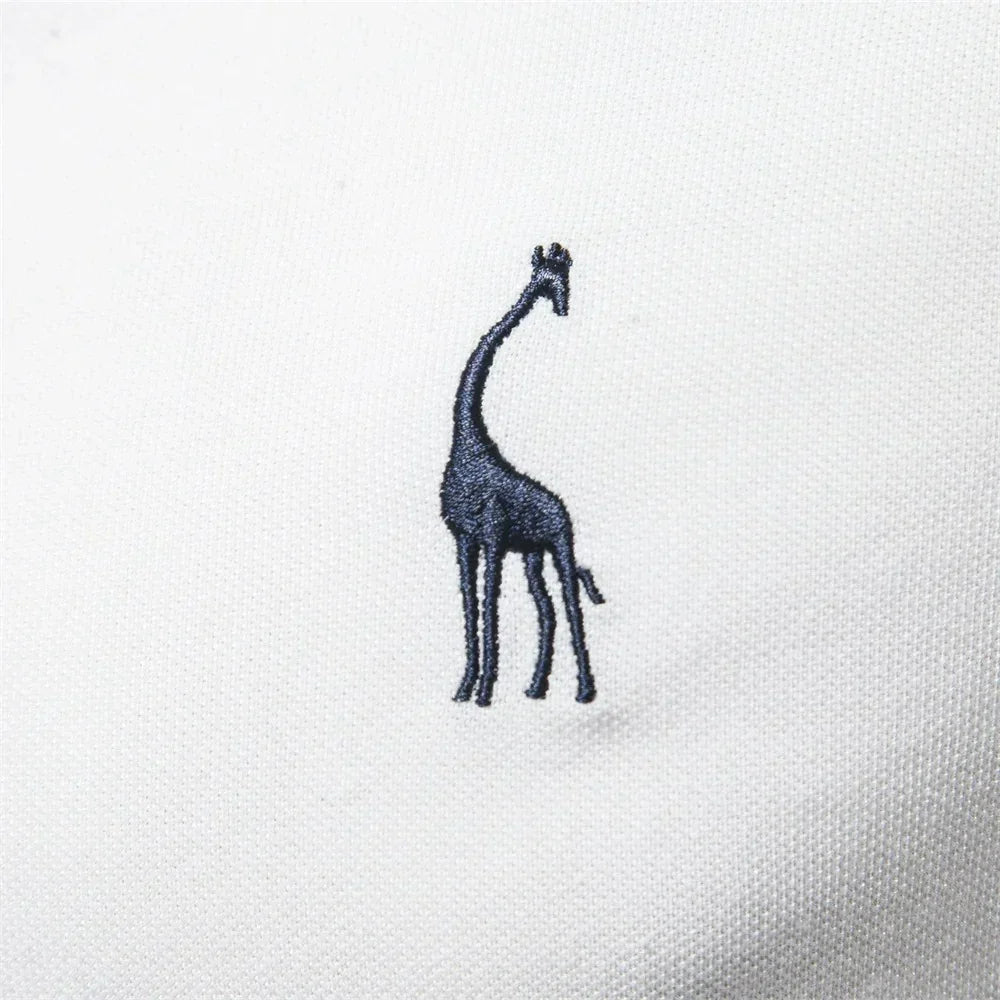 Camisa Polo Masculina Com Bordado Girafa Venezia