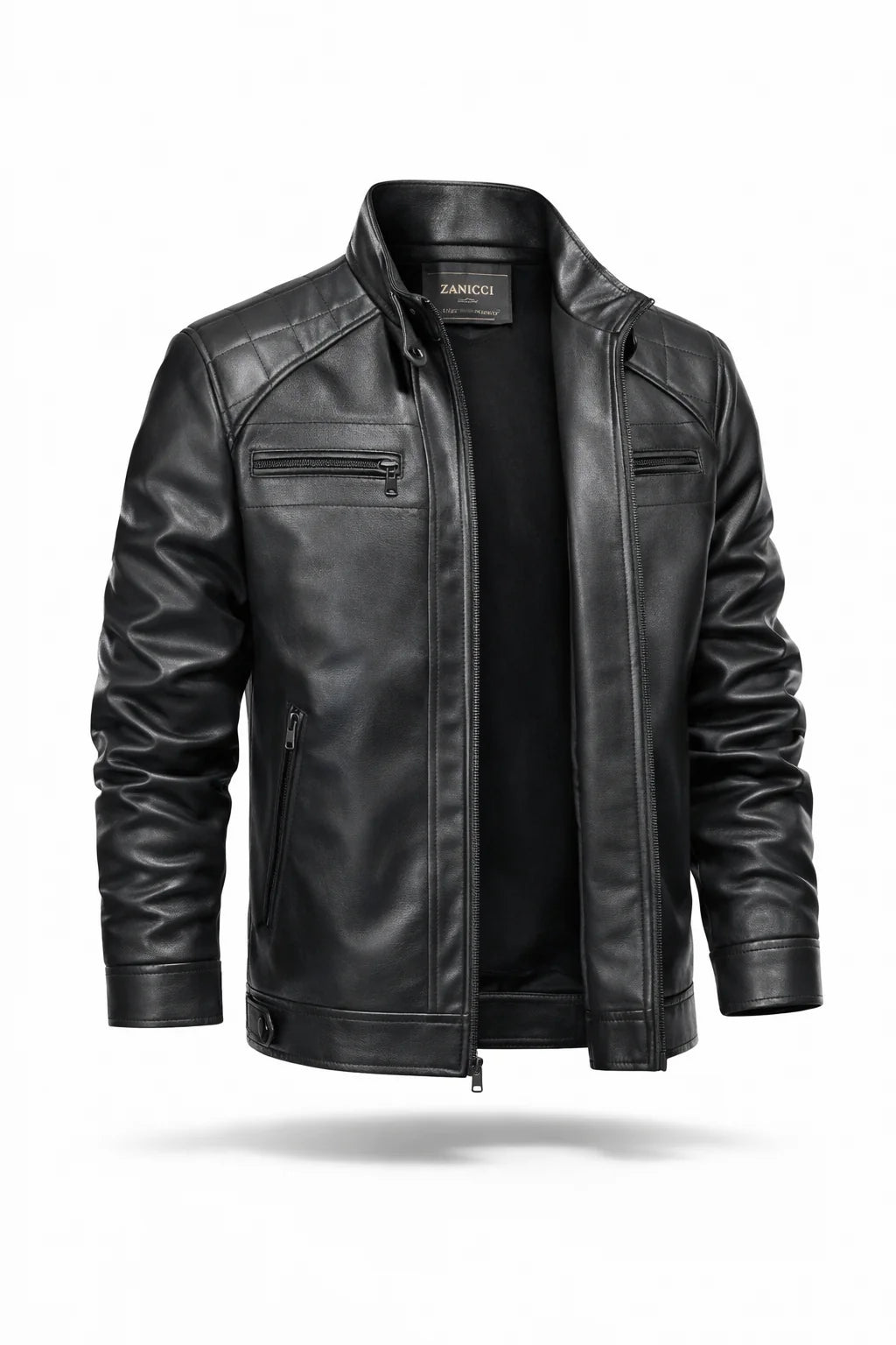 Jaqueta Masculina de Couro Ecológico Slim Fit Torino