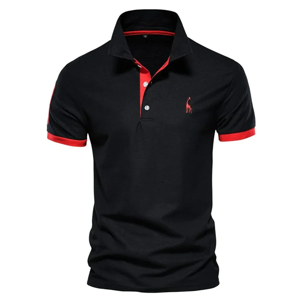 Camisa Polo Masculina Com Bordado Girafa Milão
