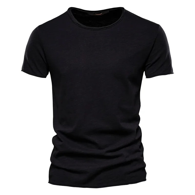 Camiseta Masculina 100% Algodão Slim Fit Gola Redonda Vicenza