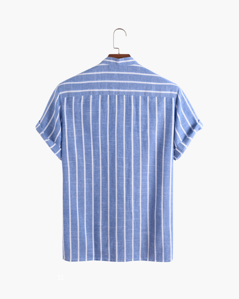 Camisa Polo Masculina em Algodão Gola Náutica Bari - vista 5