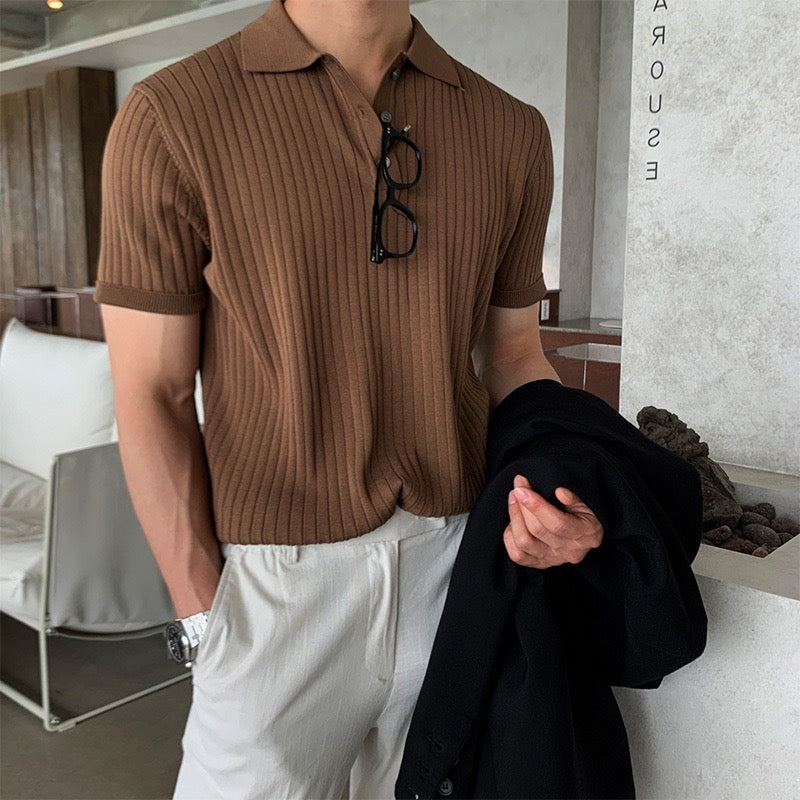 Camisa Polo Masculina 100% Algodão Colarinho Elegante Veneza