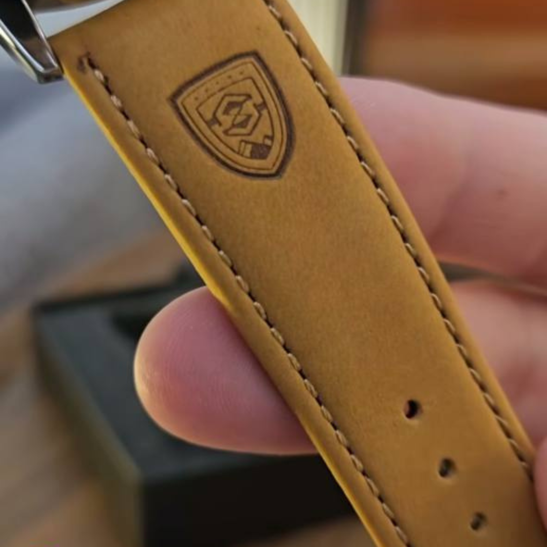 Relógio Masculino Pulseira de Couro Quartzo Livorno - vista 7
