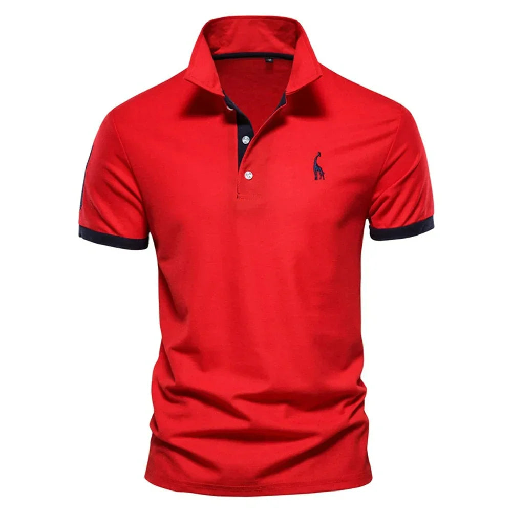 Camisa Polo Masculina Com Bordado Girafa Milão