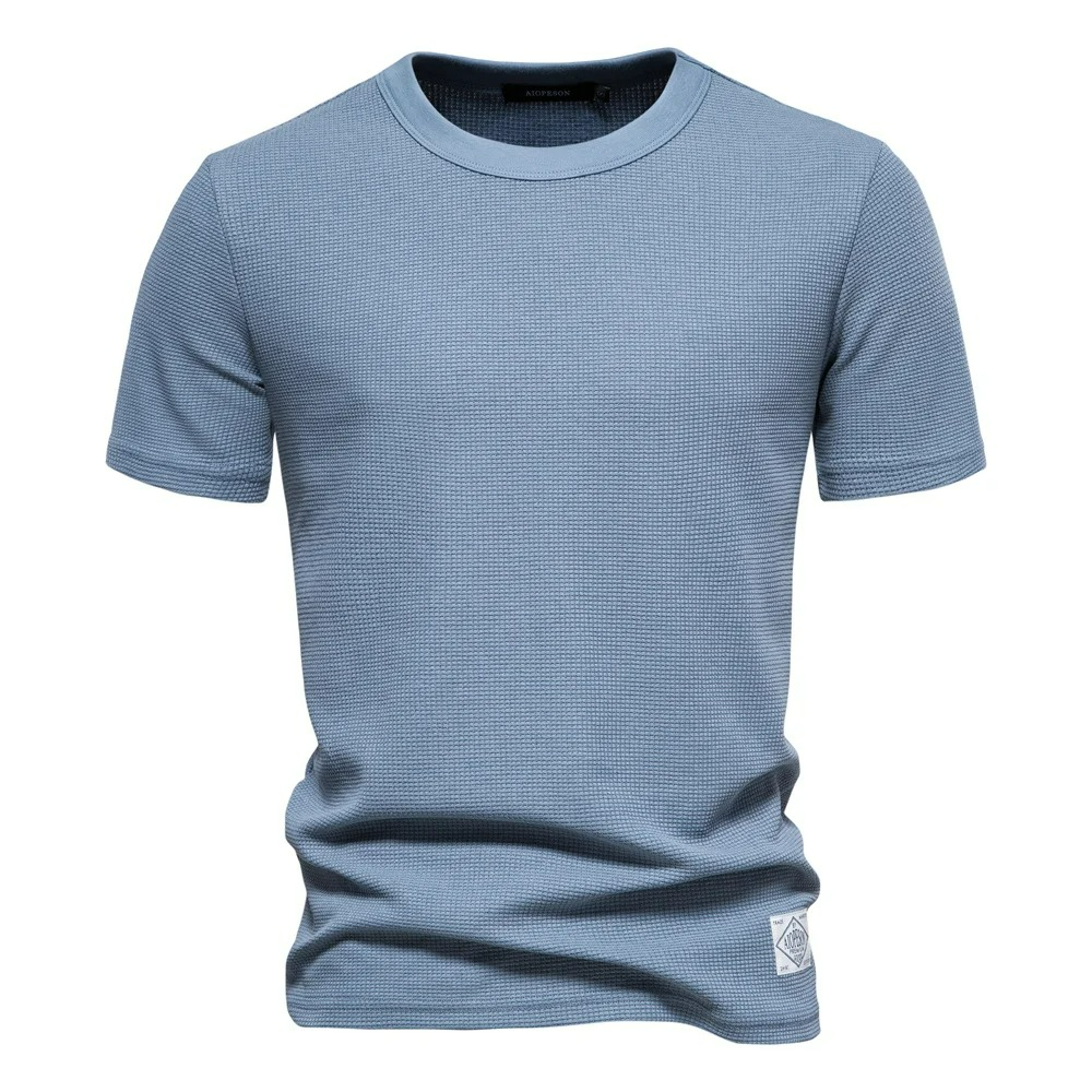 Camiseta Masculina Waffle Gola Redonda Premium Ravenna