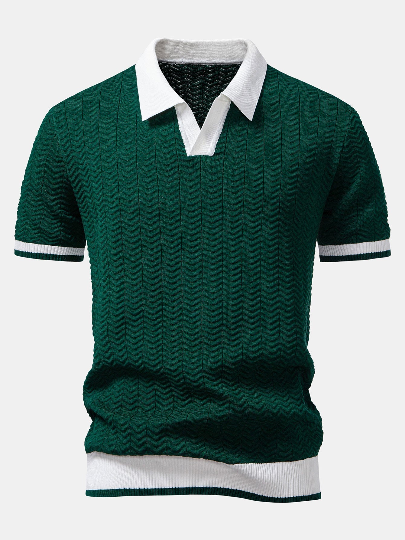 Camisa Polo Masculina 100% Algodão Colarinho Elegante Milão