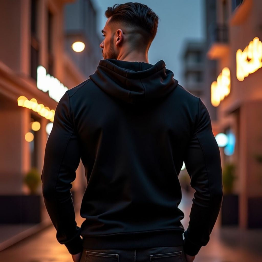 Moletom Masculino Canguru Flanelado Com Capuz Bergamo