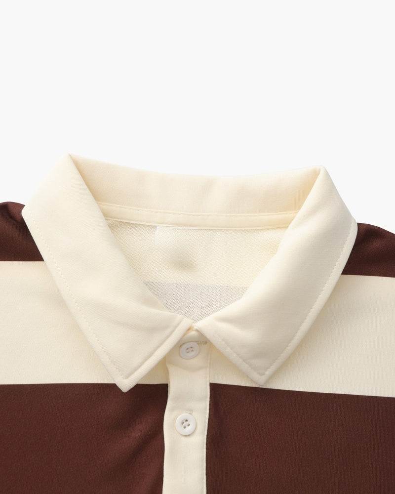 Camisa Polo Masculina Rugby Listrada Manga Longa Otranto - vista 8