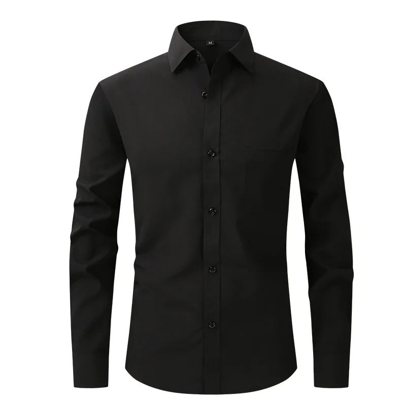 Camisa Social Masculina Slim Fit Manga Longa Formal Palermo