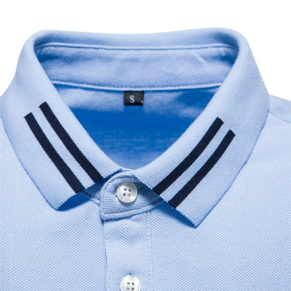 Camisa Polo Masculina 100% Algodão Piqué Casual Bergamo