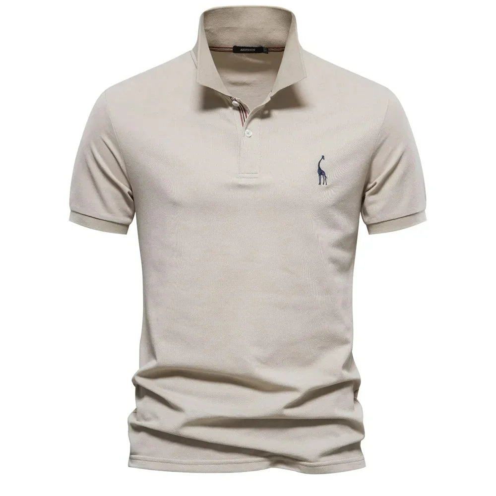 Camisa Polo Masculina Com Bordado Girafa Venezia