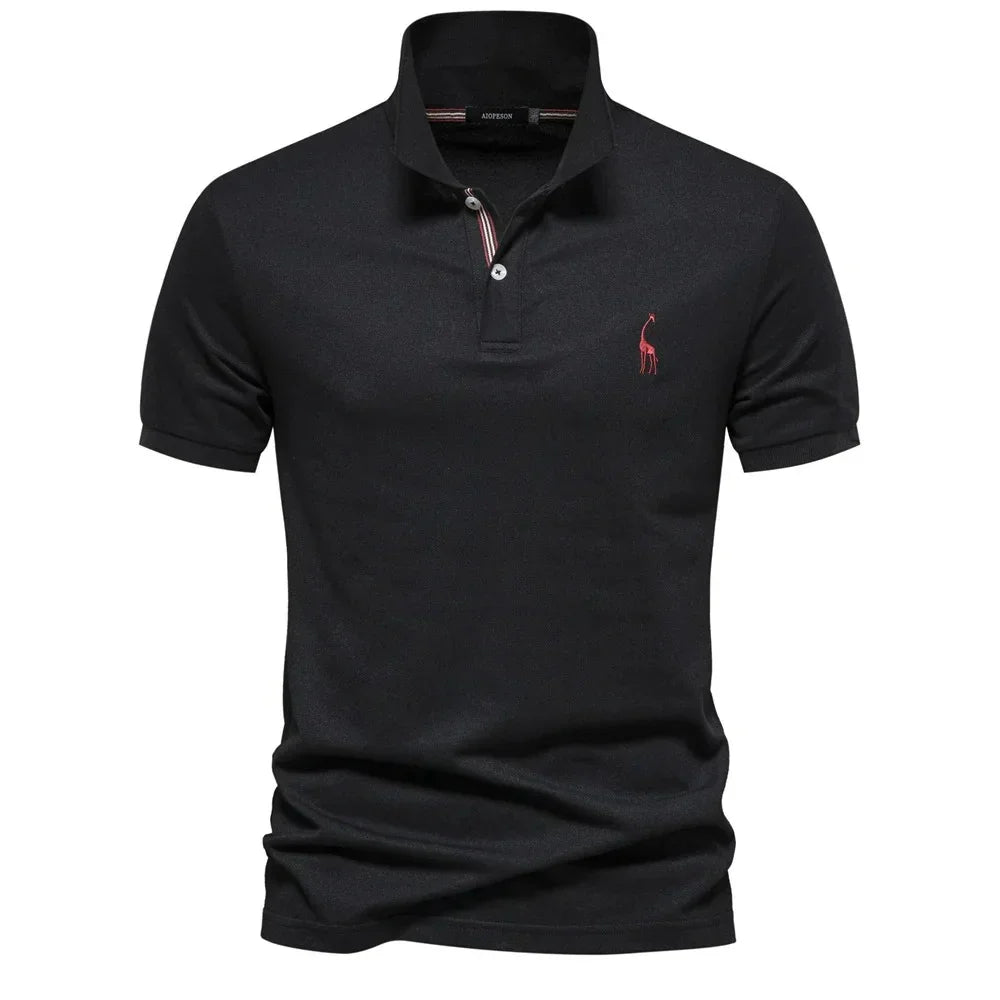 Camisa Polo Masculina Com Bordado Girafa Venezia