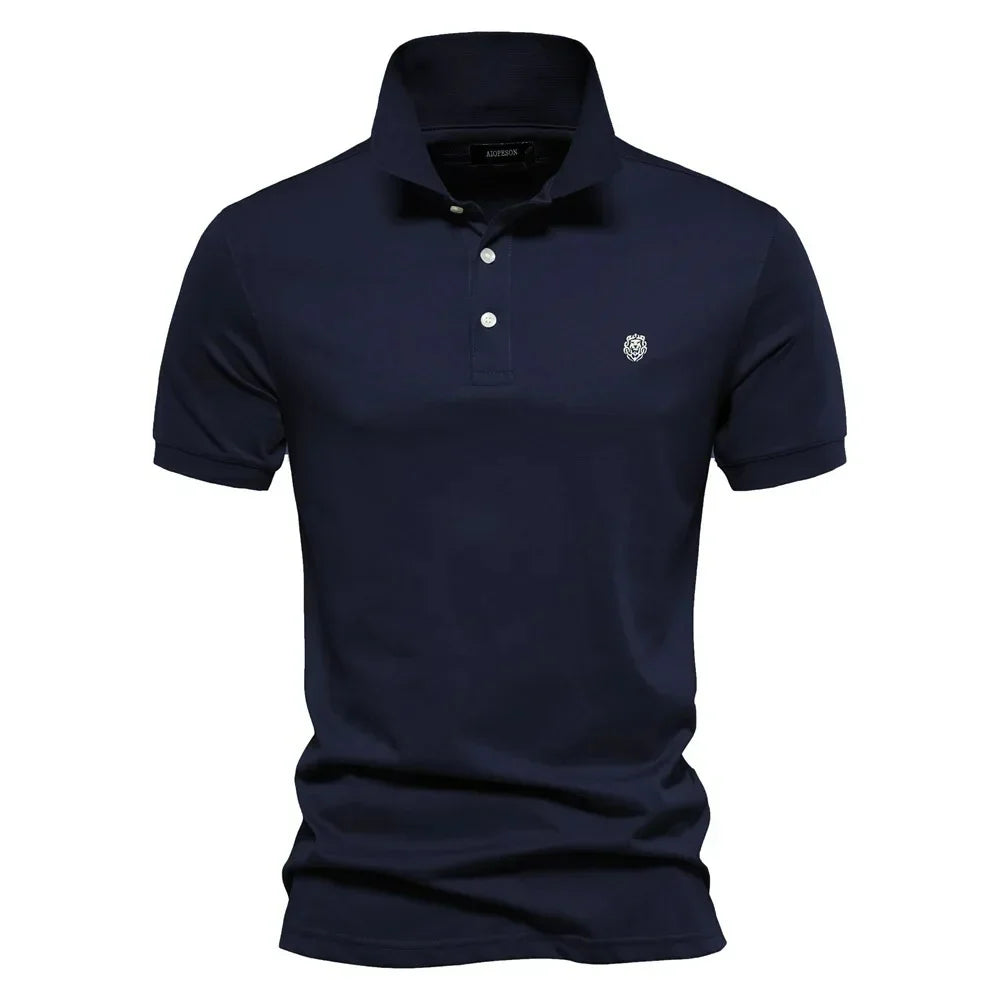 Camisa Polo Masculina 100% Algodão Bordado Siena