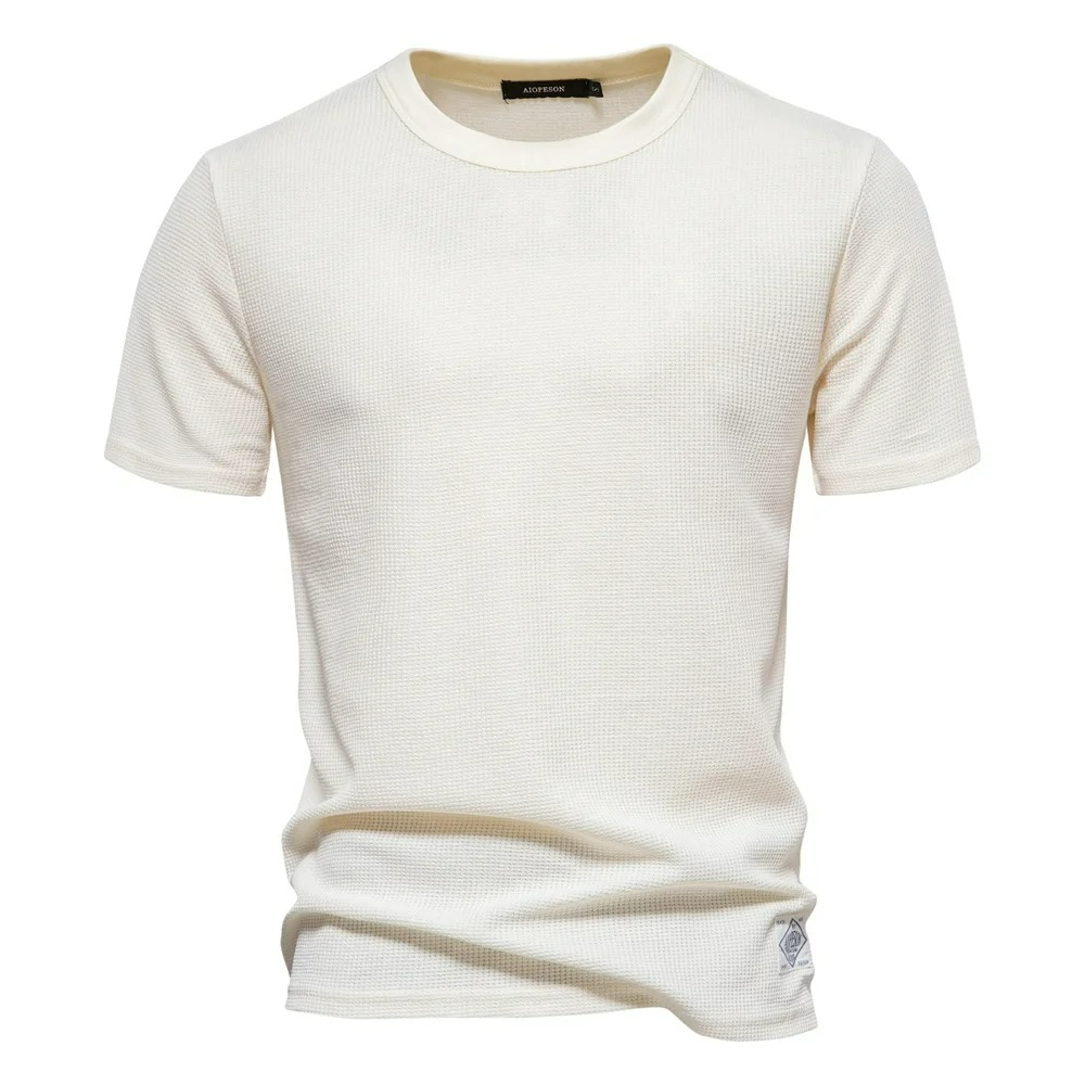 Camiseta Masculina Waffle Gola Redonda Premium Ravenna