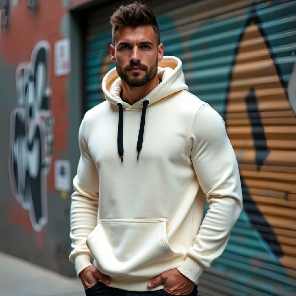 Moletom Masculino Canguru Flanelado Com Capuz Bergamo