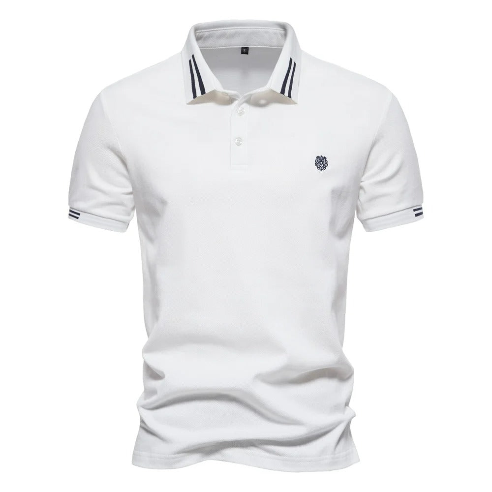 Camisa Polo Masculina 100% Algodão Piqué Casual Bergamo