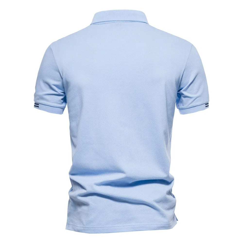 Camisa Polo Masculina 100% Algodão Piqué Casual Bergamo