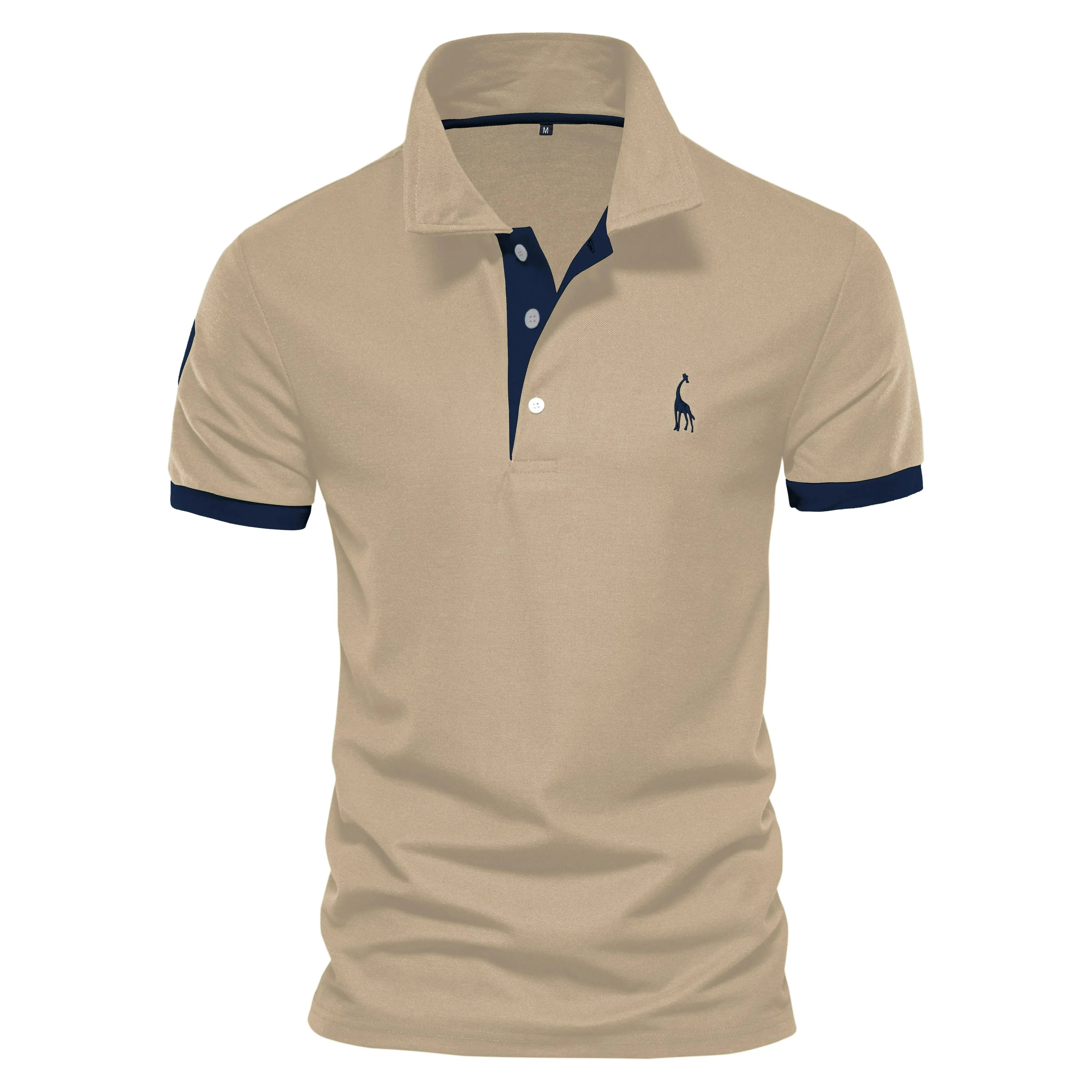 Camisa Polo Masculina Com Bordado Girafa Milão