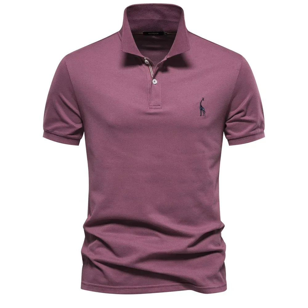 Camisa Polo Masculina Com Bordado Girafa Venezia