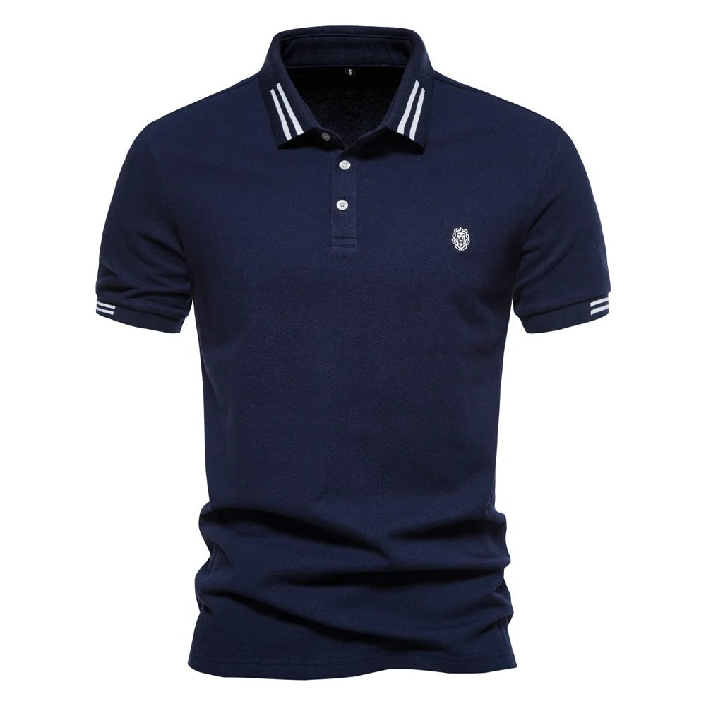 Camisa Polo Masculina 100% Algodão Piqué Casual Bergamo