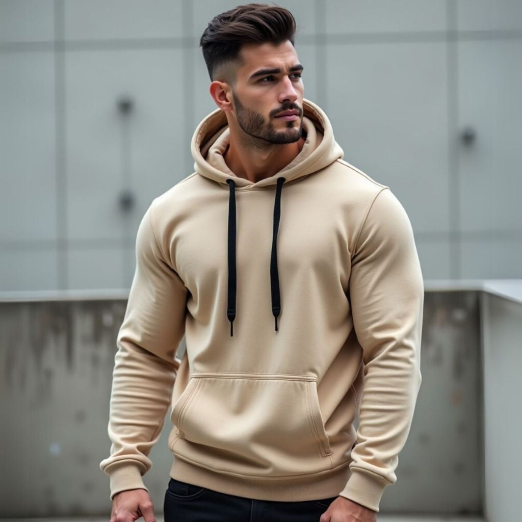 Moletom Masculino Canguru Flanelado Com Capuz Bergamo