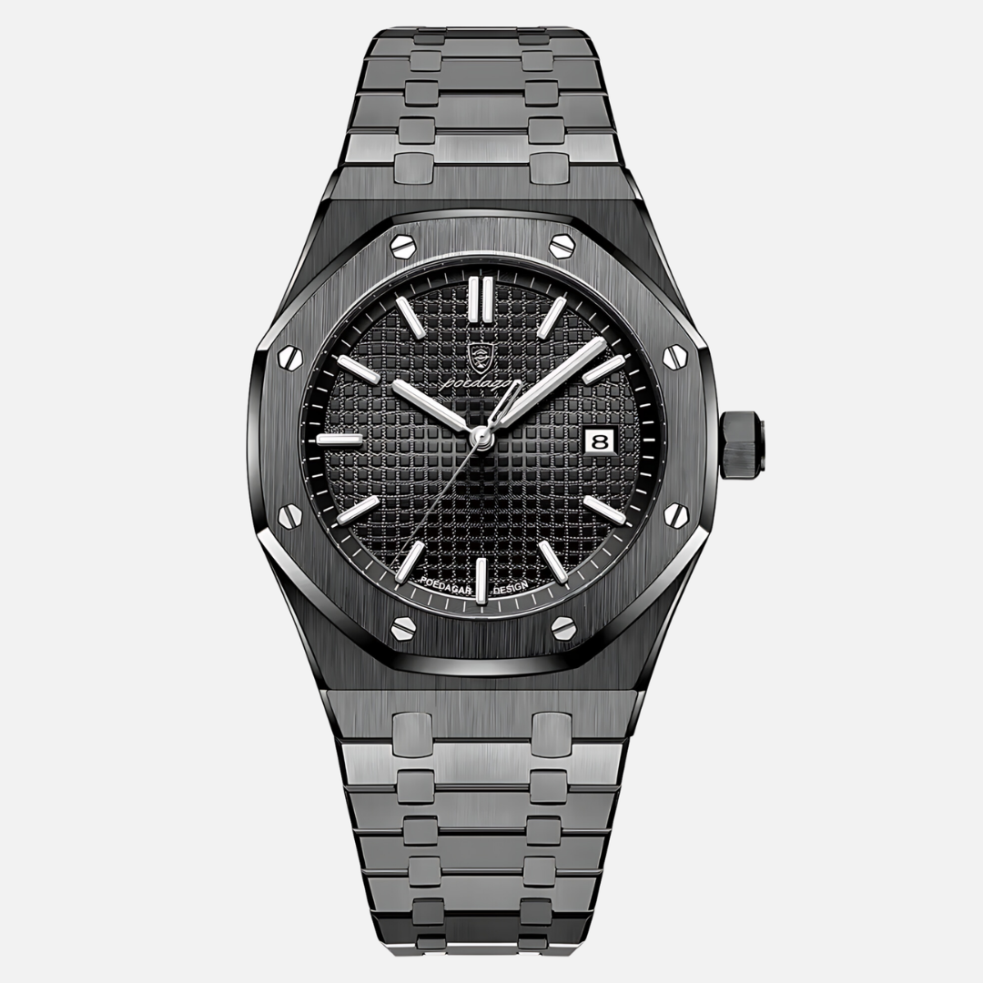 Relógio Masculino Aço Inoxidável Quartzo Visconti – cor Preto Total