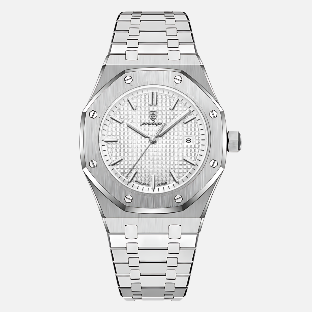 Relógio Masculino Aço Inoxidável Quartzo Visconti – cor Branco