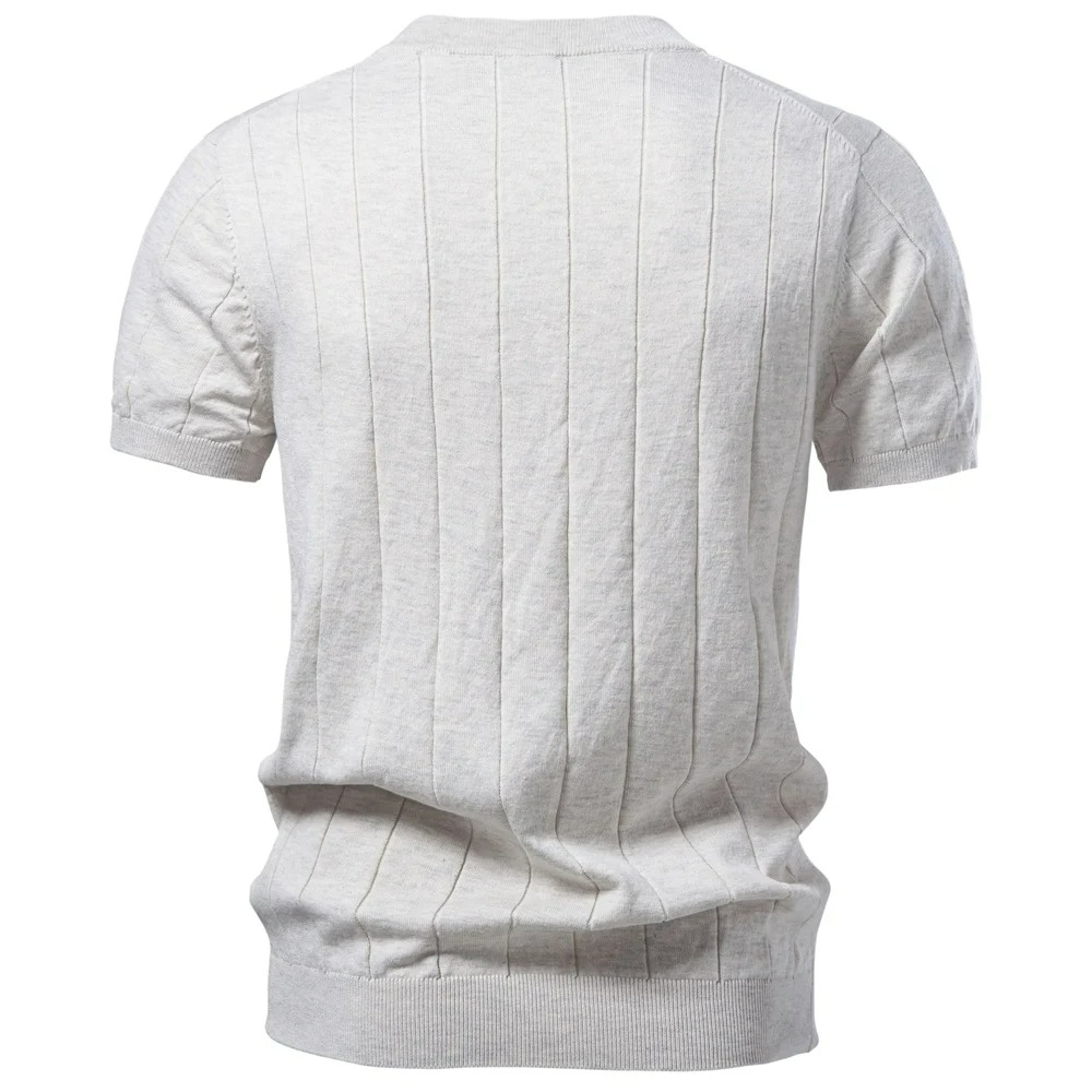 Camiseta Masculina 100% Algodão Canelada Gola Redonda Verona