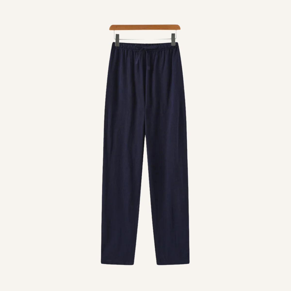 Calça Masculina Linho Perna Larga Cintura Elástica Milford