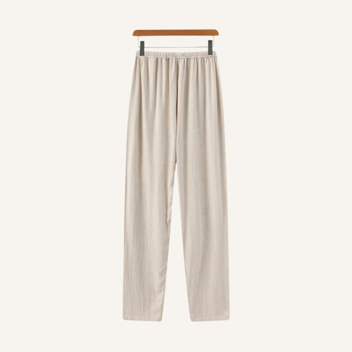 Calça Masculina Linho Perna Larga Cintura Elástica Milford