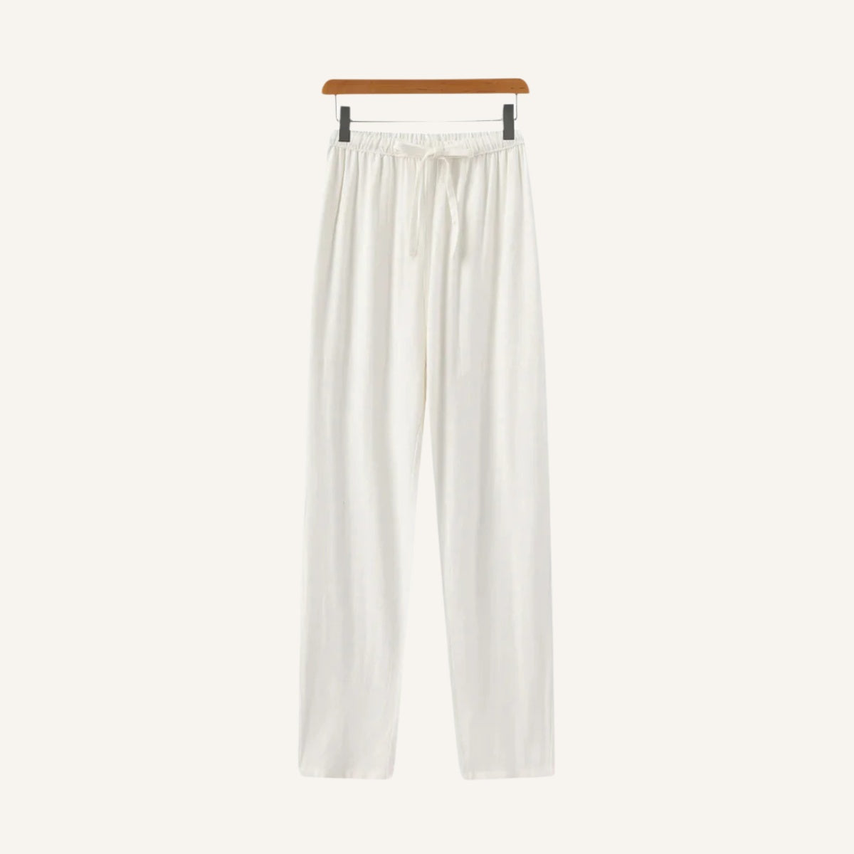 Calça Masculina Linho Perna Larga Cintura Elástica Milford