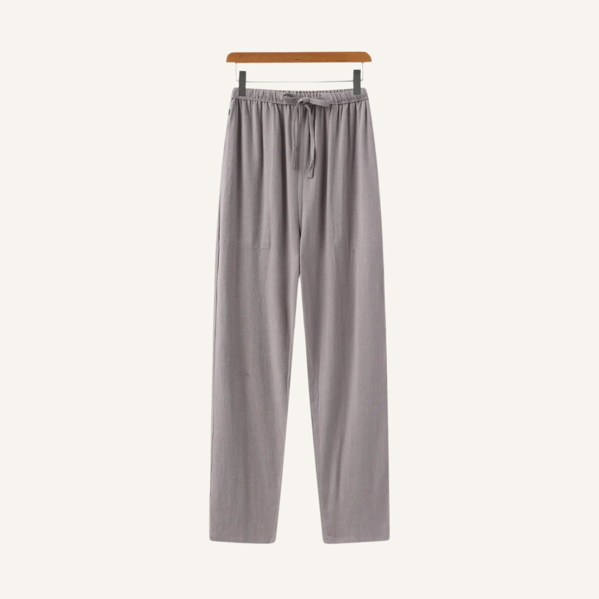 Calça Masculina Linho Perna Larga Cintura Elástica Milford