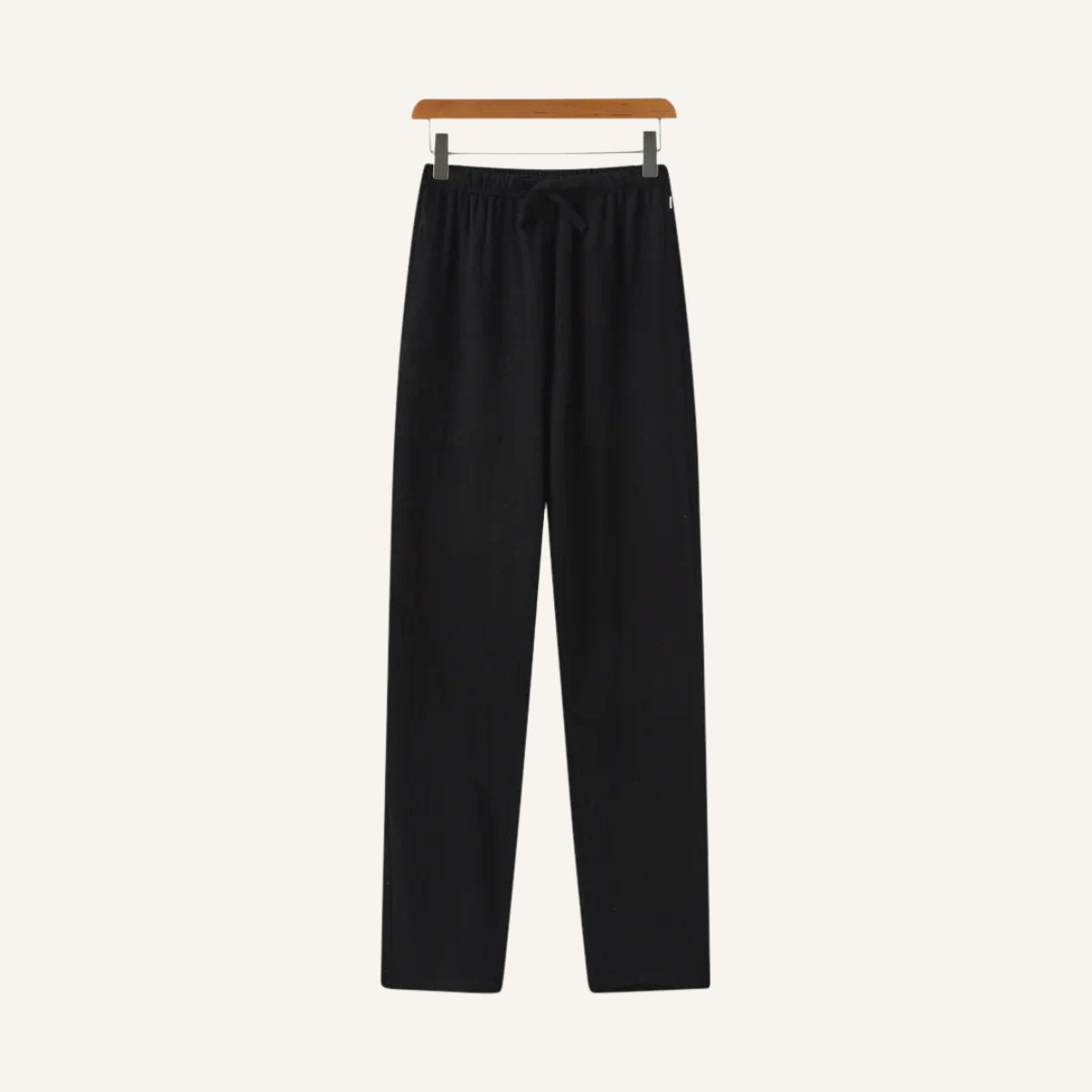Calça Masculina Linho Perna Larga Cintura Elástica Milford