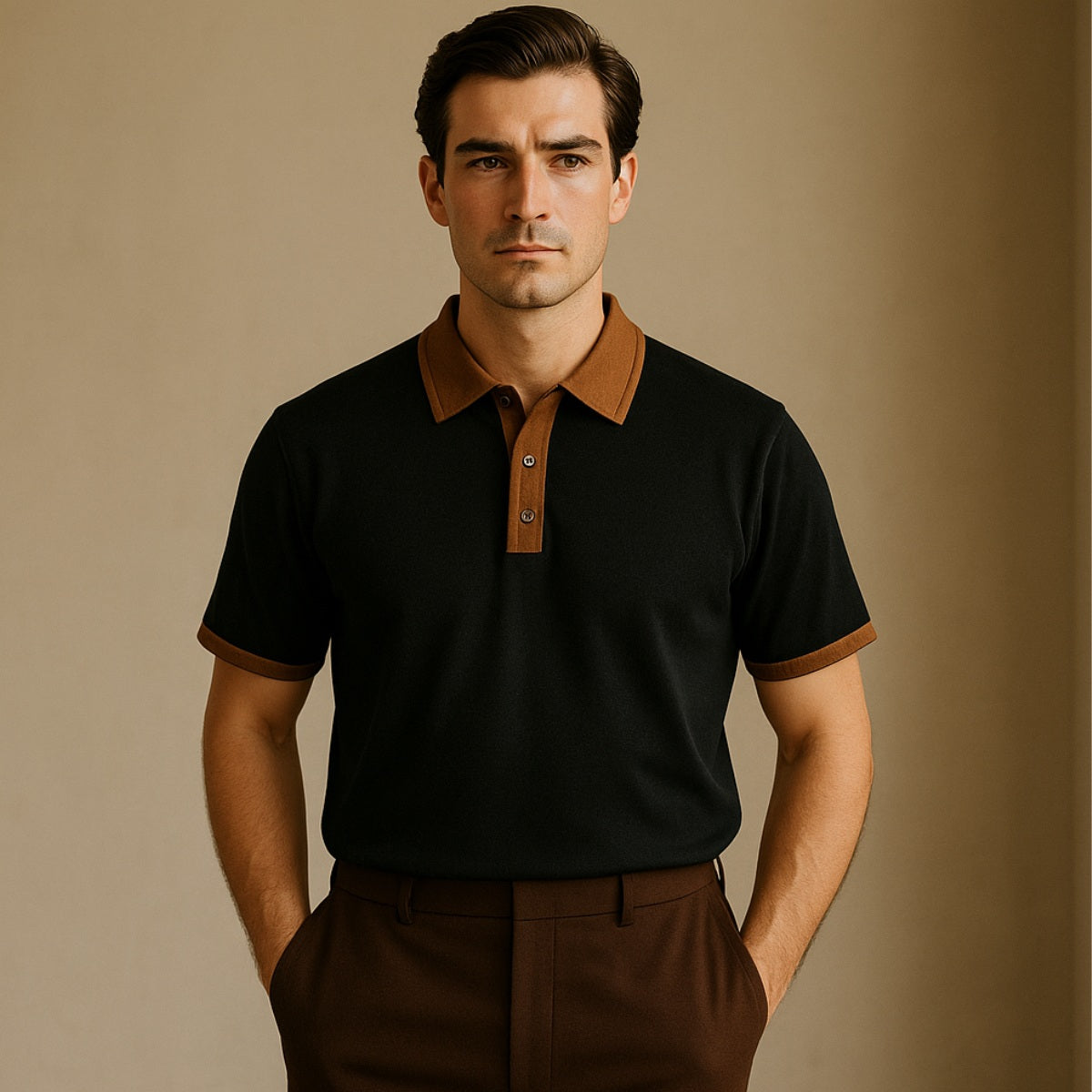 Polo Masculina Lisa Algodão Premium Estilo Old Money Clássico