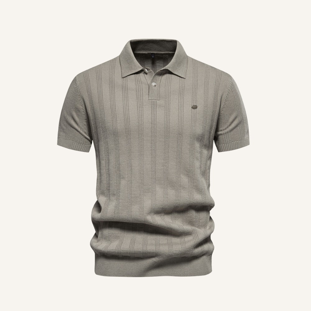 Polo Masculina Listrada Ferretti Malha Respirável Estilo Sofisticado
