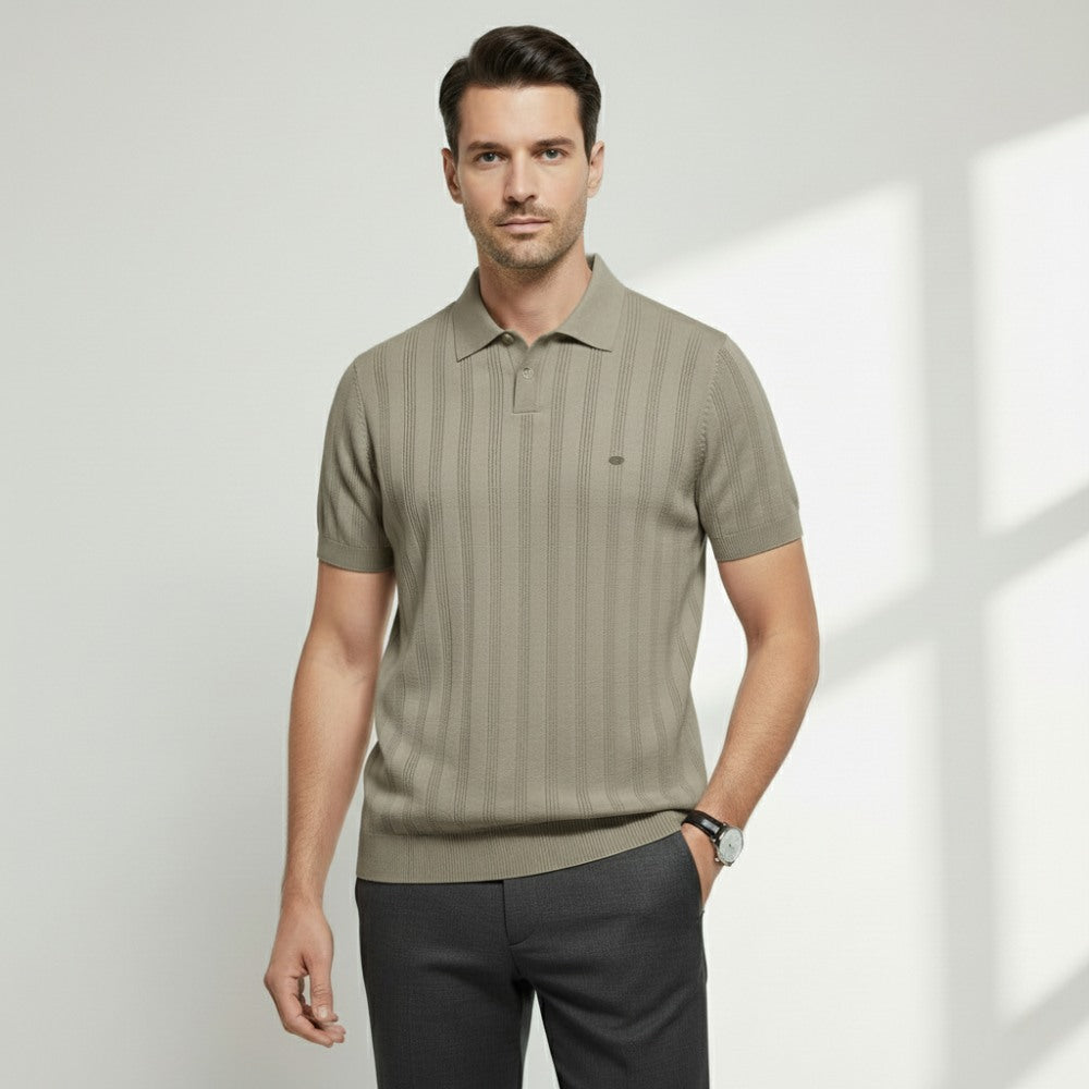 Polo Masculina Listrada Ferretti Malha Respirável Estilo Sofisticado